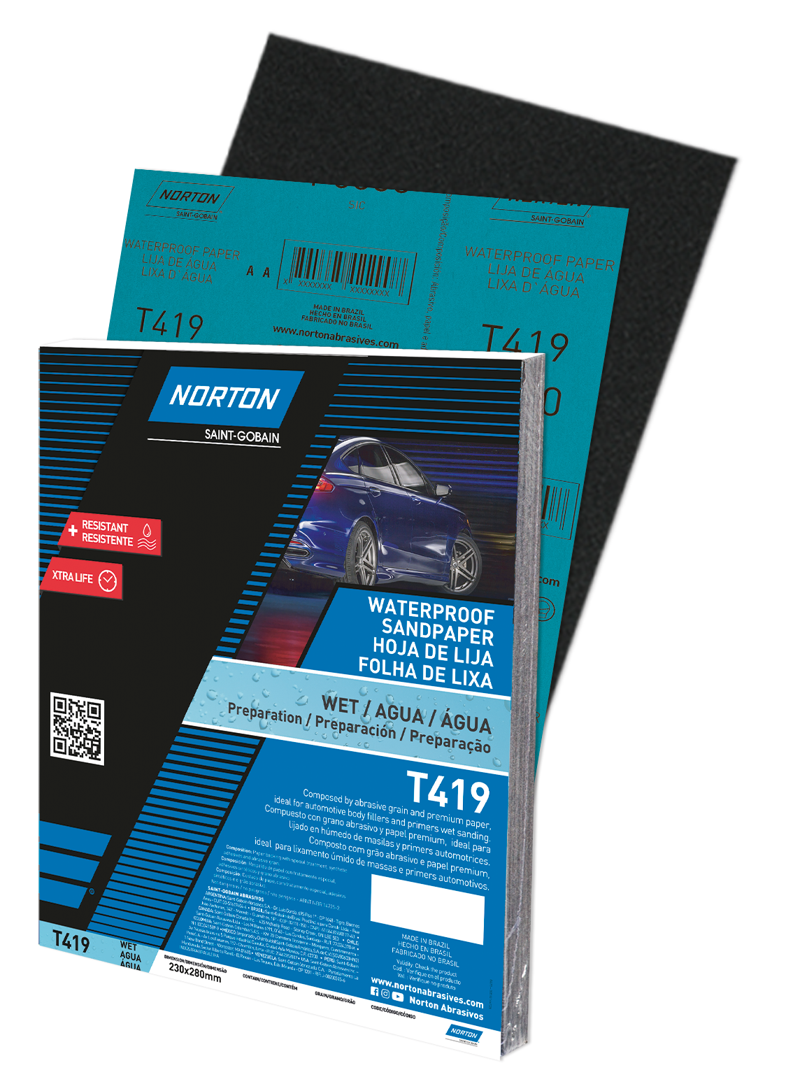 LIJA AL AGUA T419 XTREME 9X11 GRANO 60